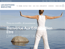 Tablet Screenshot of editions-bien-etre.com